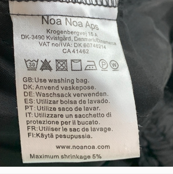 NOA NOA Black High Rise Cuffed Hem Trouser Pants - Picture 8 of 12